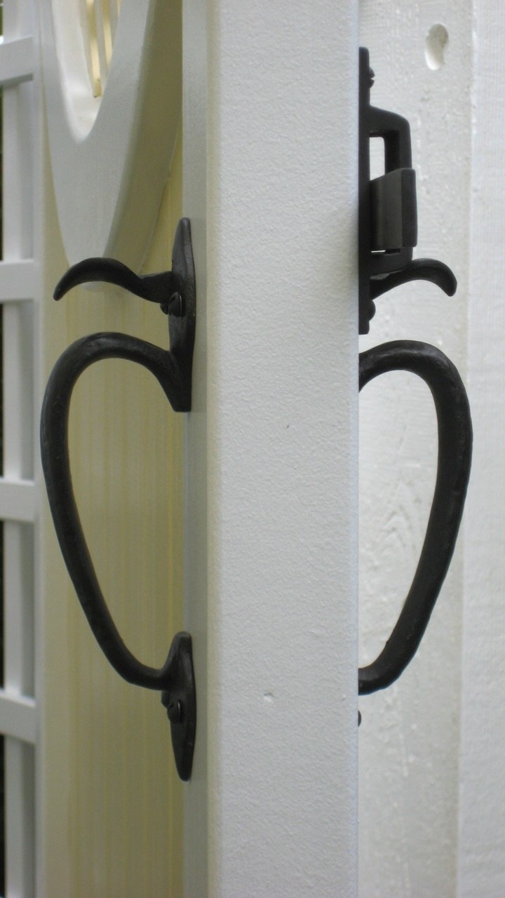 Dark Bronze TwoSided Thumb Latch for Gates 3" to 31/2" Thick 360